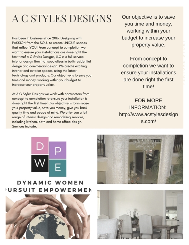 COLLEY AC STYLES INTERIOR DESIGNS RESIDENTIAL, PROPERTIES – DWPE-DYNAMIC WOMEN PURSUIT EMPOWERMENT